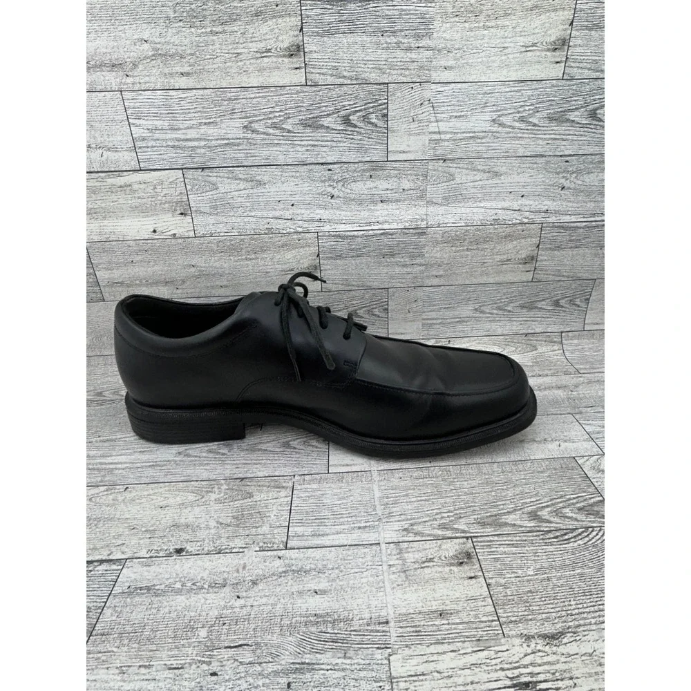 Rockport Men Hydro-Shield Waterproof Black‎ Leather Bicycle Toe Oxfords Size 12M